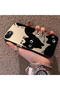 iPhone 7/8/Se 2020 2022 Compatible High Quality Fun Black Cat Printed Case, Cute Stylish Impact