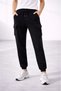 Women's Jogger Pants Sweatpants, Comfortable Fit, Pack of Cargo Pocket Pieces, Elasticized Cuffs, Casual Sports Trousers - Black - 2