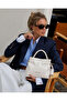 Cream Patent Leather Women's Hand and Shoulder Bag - 8