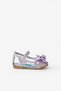 Lilac Transparent Stone Bowknot Girls' Ballerina Shoes - 2