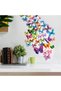 240Pcs 3D Colorful Butterfly Wall Stickers, Butterfly Wall Decals, Removable Butterflies DIY Art Decor Crafts for Party Offices Bedroom Room Sticker Set - 3