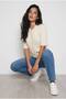 Crew Neck Cable Knit Short Sleeve Women's Knit Cardigan Textured Quality