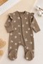 Baby Girl 3-Piece Jumpsuit Set with Booties Cotton 0-3 Months Zipper Set 3 Pieces Newborn Gift - 6