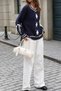 Women's Elegant Woven Tunic with Sleeve Tie Detail - 2