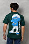 Unisex basic crew neck Oversized t-shirt - green - 3