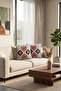 2-Piece Punch Embroidered Throw Pillow Cover Modern Bohemian Decorative Sofa Cushion Cover - 2