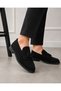 Men's Black Tasseled Loafer Casual Classic Suede Shoes - 7