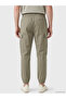 Green Regular Fit Poplin Men's Jogger Pants - 4