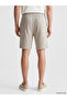 Özmarka New Season Gray Regular Fit Men's Shorts - 4