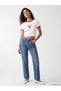 Vizyon New Season White Crew Neck Strawberry Printed Women's T-Shirt - 2