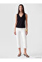 Black V-Neck Women's Blouse with Floral Applique - 2