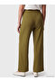 Yellow Elastic Waist Modal Mixed Women's Trousers - 4
