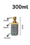 Porcelain Liquid Soap Dispenser 300ml Gray 43441 - 2