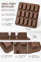 15-Piece Silicone Baton Cake Mold 25X25 cm |   Platinum Silicone Mini Baton Cake, Chocolate, Brownie, Ice and Dessert Mold |   Bpa Free - 3
