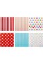Gift Wrapping Paper Sheets - Dots, Herts, Stripe Colorful Wrapping Paper - 6 Folded Sheets - - 3