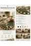 Eta Traditional Patterned Modern Woven Base Decorative Carpet Eta4033 - 4