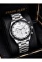 Dial with Stopwatch 2-Year Warranty Steel Strap 3 Atm Men Wristwatch Fg.X7327.1