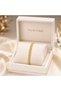 Luxury Zircon Stone S-Model Mesh Gold Plated Steel Women's Bracelet - 2