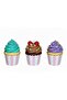 Pack of 25 Pink Striped Cupcake Containers, Cupcake Capsules - 2