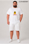 Men's Large Size White Tshirt Fun Duck You - 2
