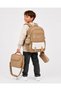 4-Piece Satin Fabric Waterproof Primary School Bag Set with Lunch Bag, Pencil Case, Accessory Wallet, and Bag.