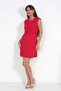 Women's Ribbed Detailed Self-Tie Short Crepe Dress - 3