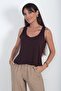 Women's Front and Back U-Neck Thick Strap Lycra Blouse