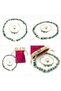 Natural Aventurine Stone 3-Piece Women's Jewelry Set – Necklace, 3-Stone Bracelet and Adjustable Ring - 2