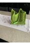 1St Quality Macrame Polyester 3mm Supla-Bag-Accessory Yarn (250Gr) Color-Pistachio Green/Silvery - 3