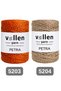 Petra Glitter Polyester Bag Yarn 200 Gr 140 m Hand Knitting Yarn 4-6 mm Compatible with Crochet Hook and Needle - 3