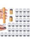32-pack silicone chair leg protectors – Small (23-32 mm) – Clear pads for hard floors – Quiet sliding