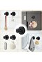 2-Pack Black Stainless Steel Suction Cup Shower Hooks, No-Drill Wall Hangers for Towels & Glass Doors - 3