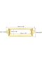 30 Pcs Gold Metal Drawer Label Holders, 60x17mm Library Name Card Frame Nameplate Holders for File Cabinets with Screws - 4