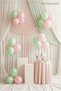 20-Piece Macaron Green Pink Balloon Set 11 Inch Birthday Baby Shower Party Decoration - 2