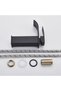 Black washbasin faucet, 130x176 mm, bathroom furniture faucet - 5