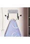 Two-piece stainless steel ironing board holder, black - 3