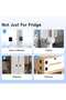 Two child-safe refrigerator door locks for kitchen freezers (black). - 4