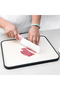 Non-slip cutting board, suitable for cutting fruits, meats and vegetables - pink, for cafeteria use. - 5