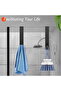 3-Piece Set - Black, Shower Door Hooks - 3