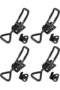 Tension Fastener Black - Strong - Push Button for Boxes, Car Trunk, Cabinet 95 mm - 5