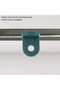 50 Greenhouse Clips: fixing clips for climbing plant trellises, shade netting & cucumber trellises accessories. - 4