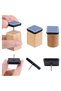 50-piece set of furniture casters, 25x25mm Teflon casters, nail-mounted furniture casters, nail-mounted chair casters - 2