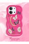 Redmi 15C 4g Compatible Wavy Frame Moon Butterfly and Flower Patterned Silicone Phone Case