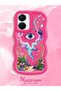Vivo Y16 Compatible Colored Psychedelic Eye Mushroom Drawing Flat Print Case