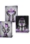 30x40 cm 3 Panel Gallery Wrapped Canvas | Purple Queen African American Wall Art | Crown Butterfly Portrait Decor