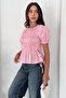 Women's Gipeli Balloon Sleeve Blouse with Tie Detail