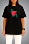 Oversize Bangladesh Flag and Map Chest Printed Unisex T-Shirt - 2