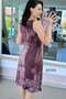 Zero Sleeve Tie-Dye Viscose Dress 6Y374 - 3