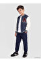 Two Mt Shop Quality Lcw Kids Navy Blue Gabardine Plain Standard & Regular Elasticated Leg Boys' Jog - 3