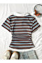 Polo Collar Ruched Bluz - 5